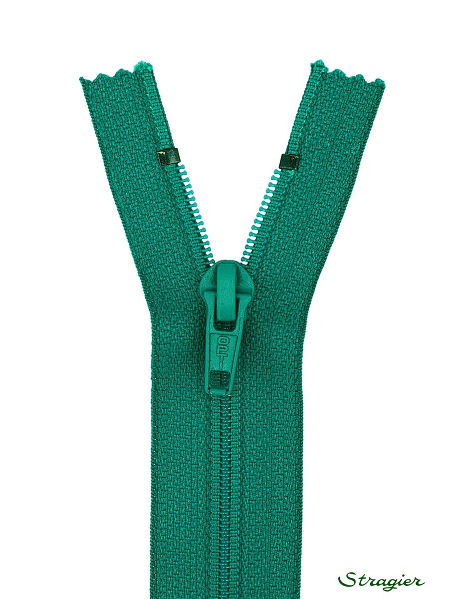 Zip - maille spirale 6mm - Séparable - Peacock - 45 cm