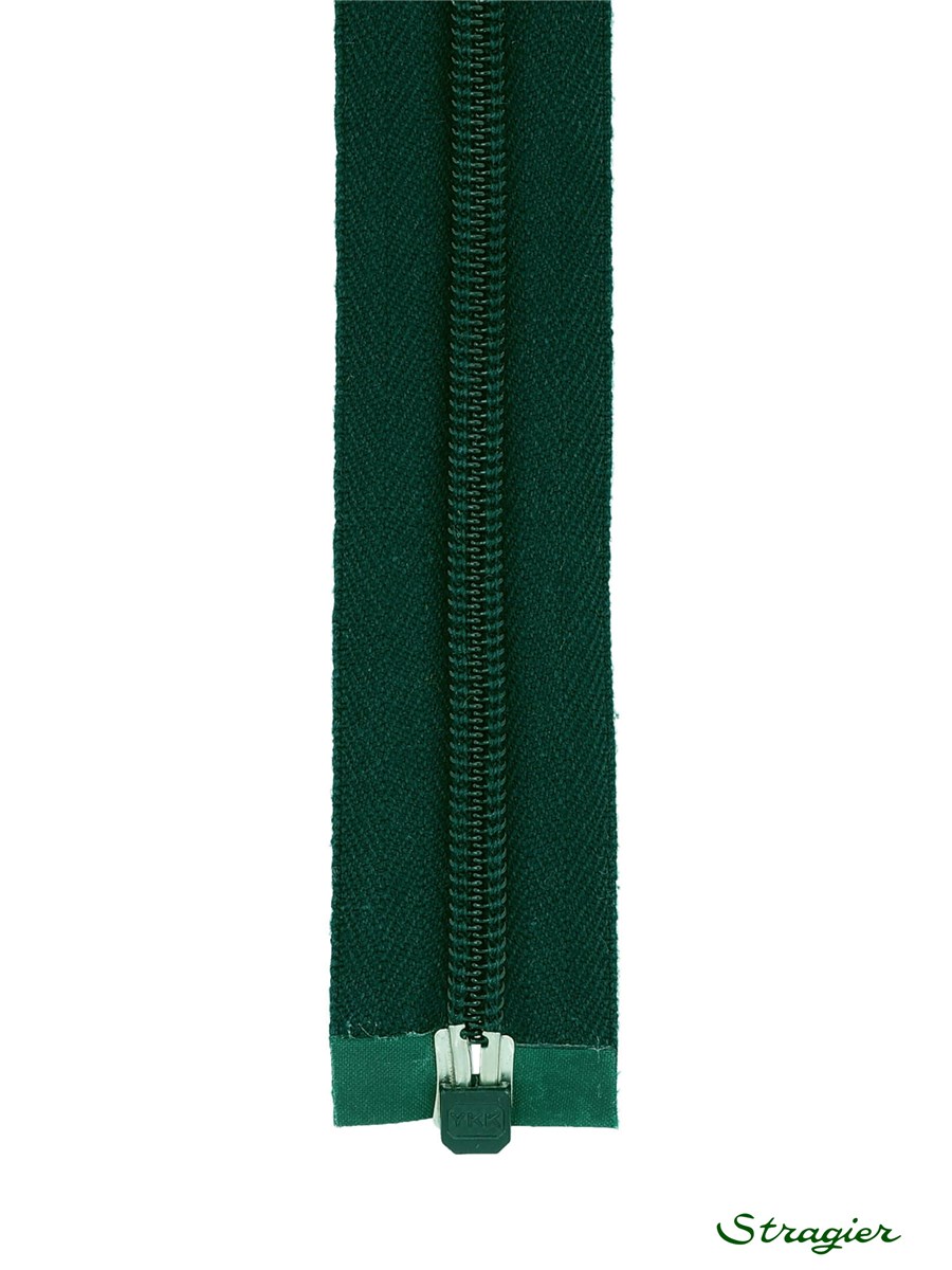 Zip - maille spirale 6mm - Séparable - Vert canard foncé - 60 cm