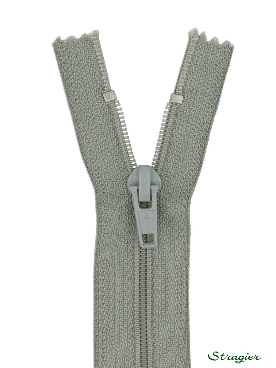 Zip - maille spirale 6mm - Séparable - Sauge blanche - 70 cm