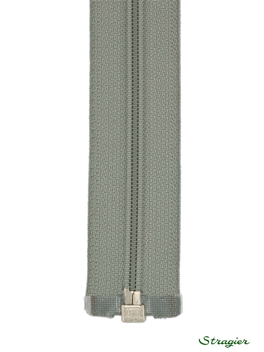 Spiral Zip - 6mm - Open End - Sauge blanche - 70 cm