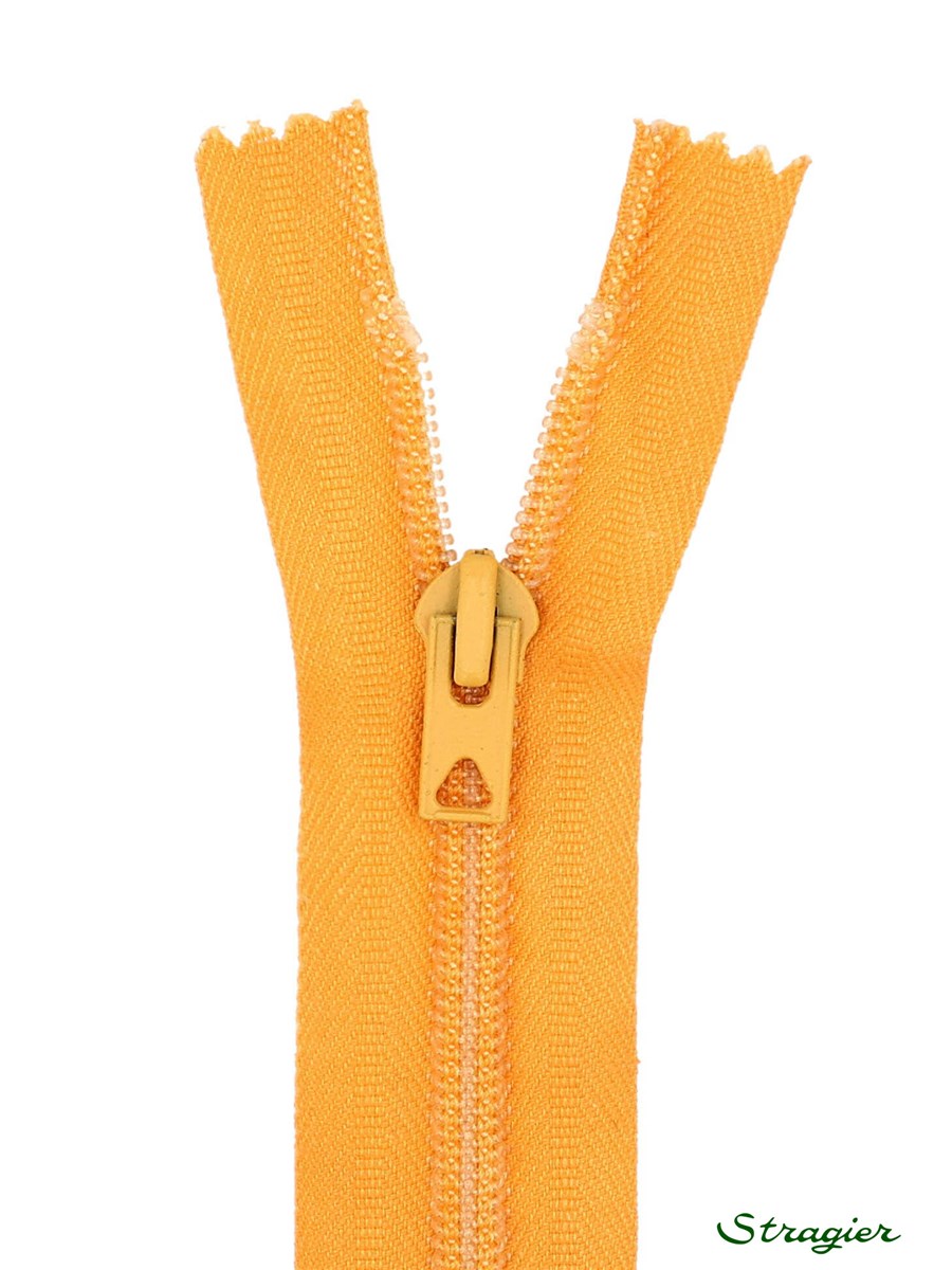 Zip - maille spirale 6mm - Séparable - Kumquat - 35 cm