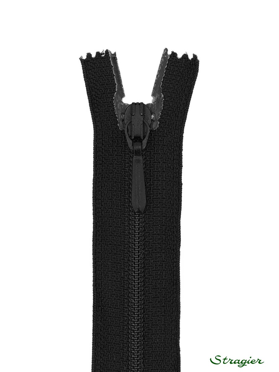 Spiral Zip - 4mm - Close End - Noir - 15 cm