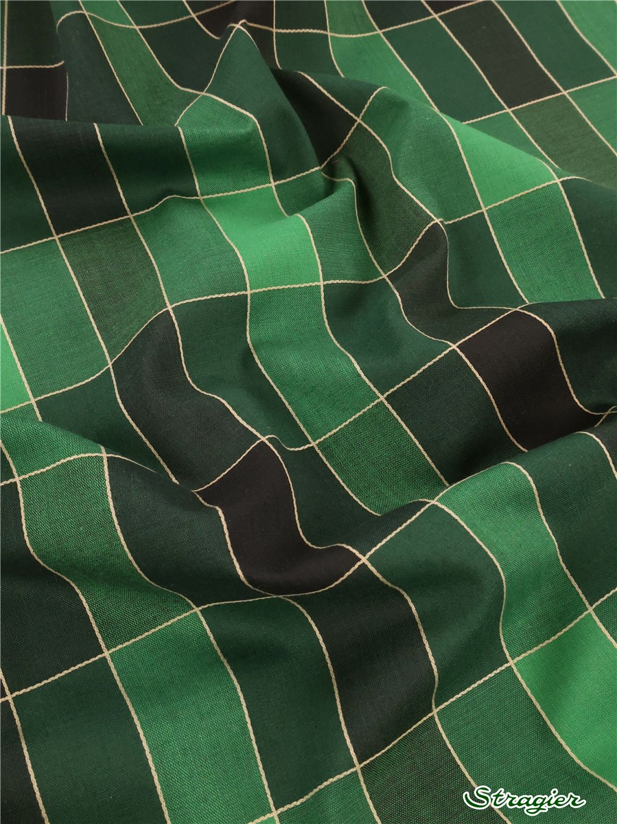 Batiste - Madras - Vert Bouteille 