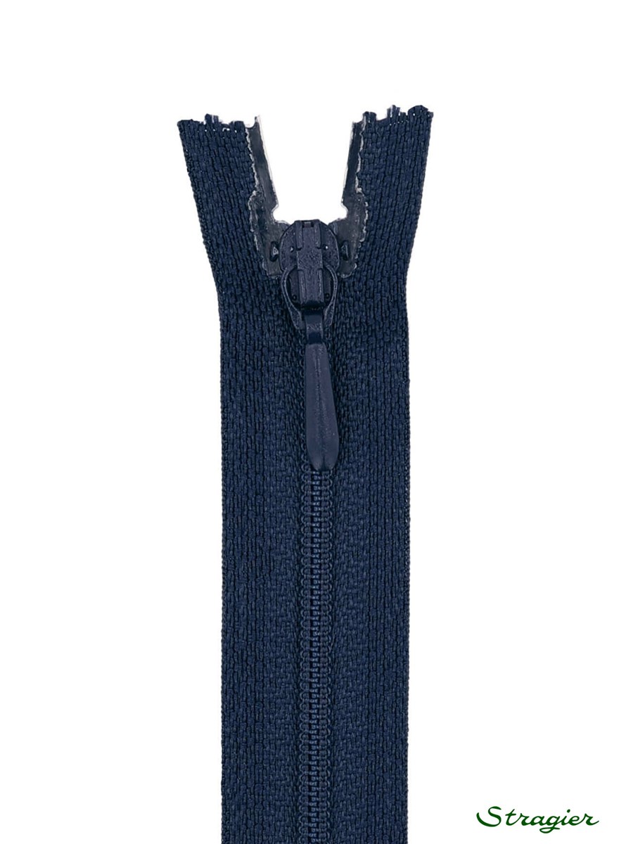 Spiral Zip - 4mm - Close End - Marine - 35 cm