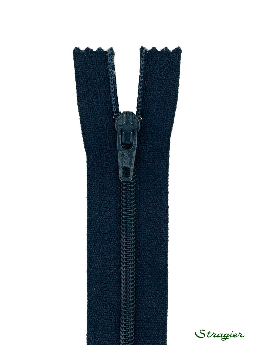 Spiral Zip - 4mm - Close End - Bleu Insigne - 35 cm