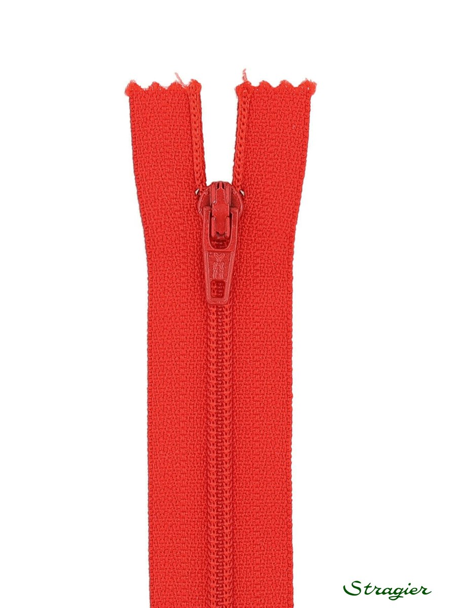 Zip -  - Rouge Coquelicot - 15 cm