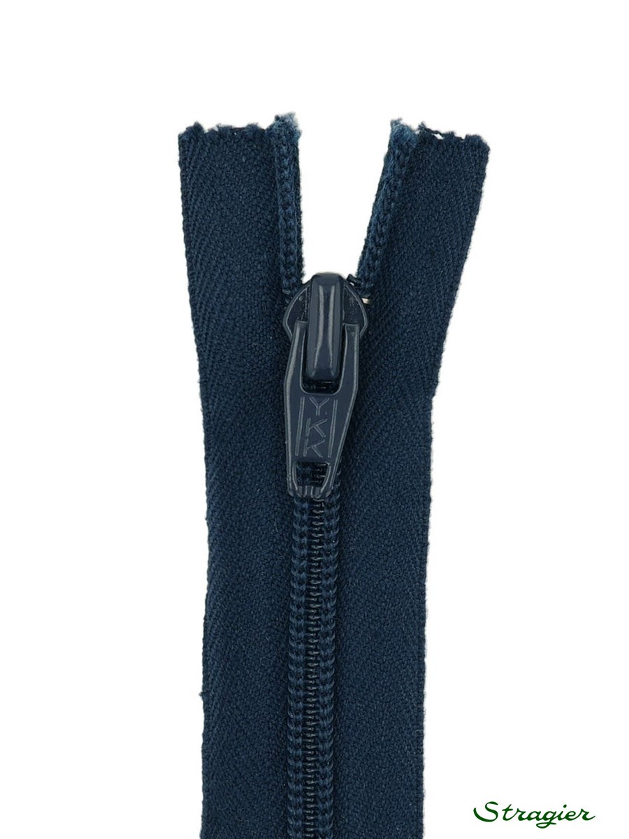 Spiral Zip - 4mm - Close End - Bleu Nuit - 15 cm