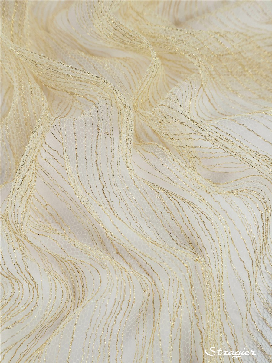 Chantilly Lace - Cigale - Or Clair - 90 cm