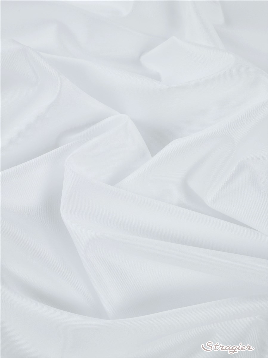 Ultra Stretch lourd soyeux nacré - Uni - Blanc 