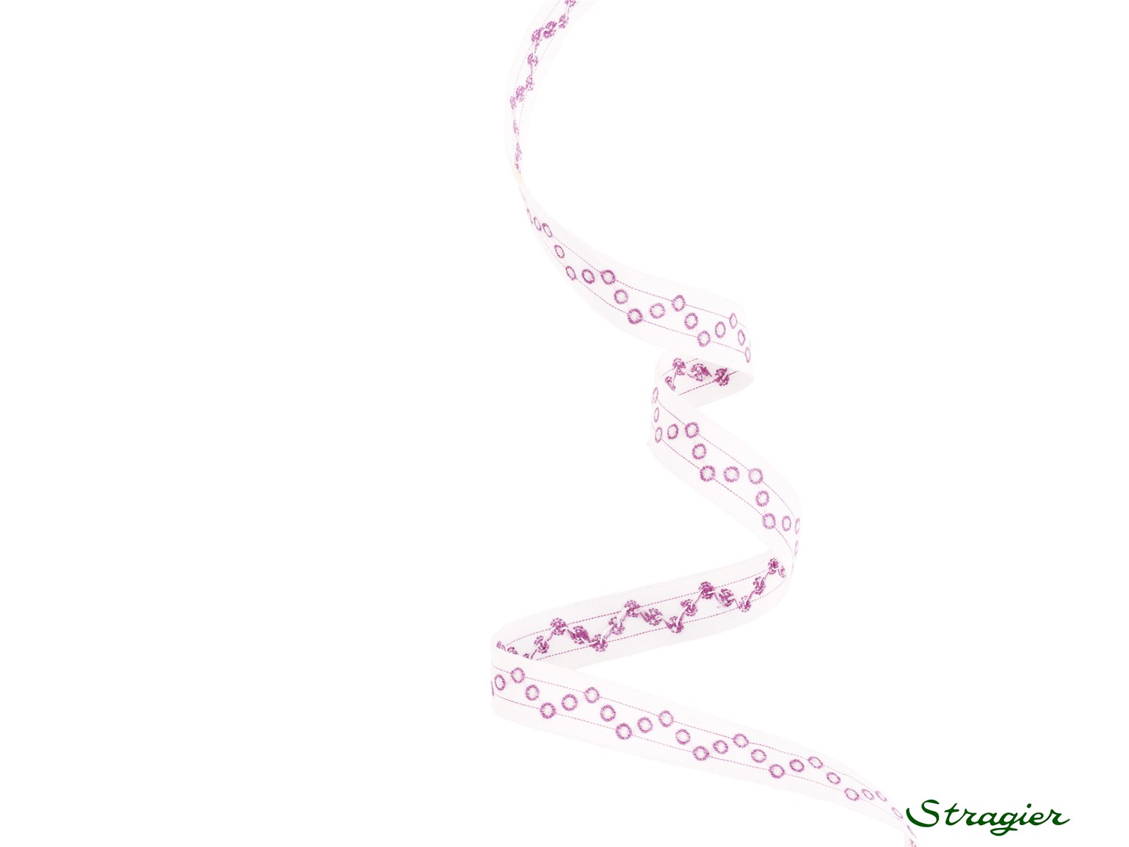 Woven Ribbon - Pure Cotton - Petillie - Lilas - 12 mm