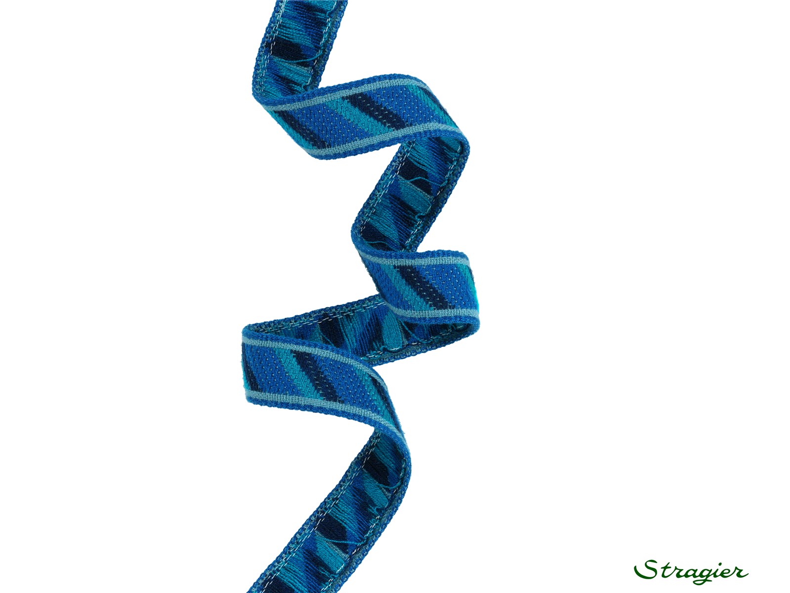 Woven Ribbon - Paulo - Bleu Vif - 18 mm