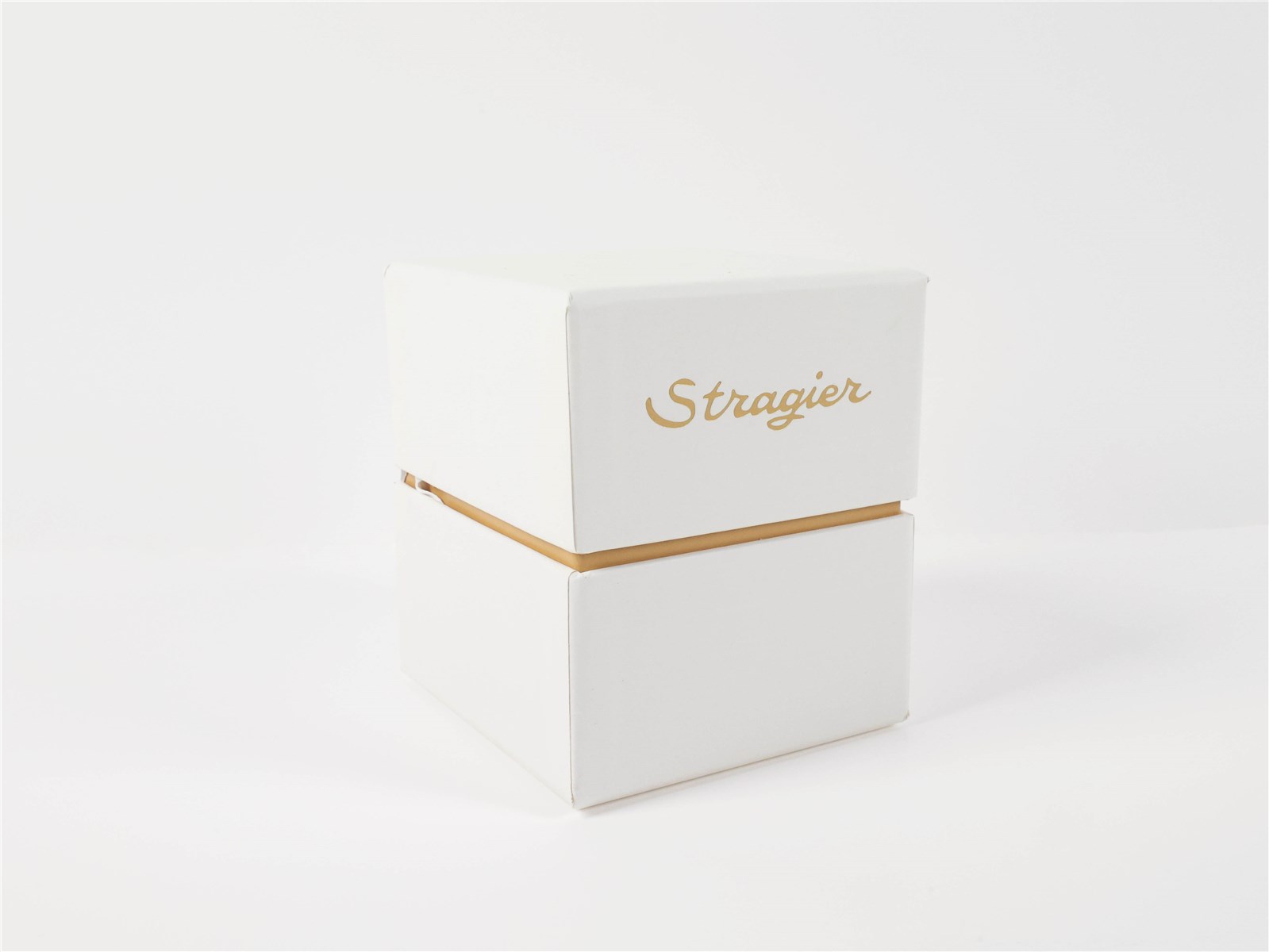 Boîte Exclusive Stragier - - Ivoire - 10x11x12 cm