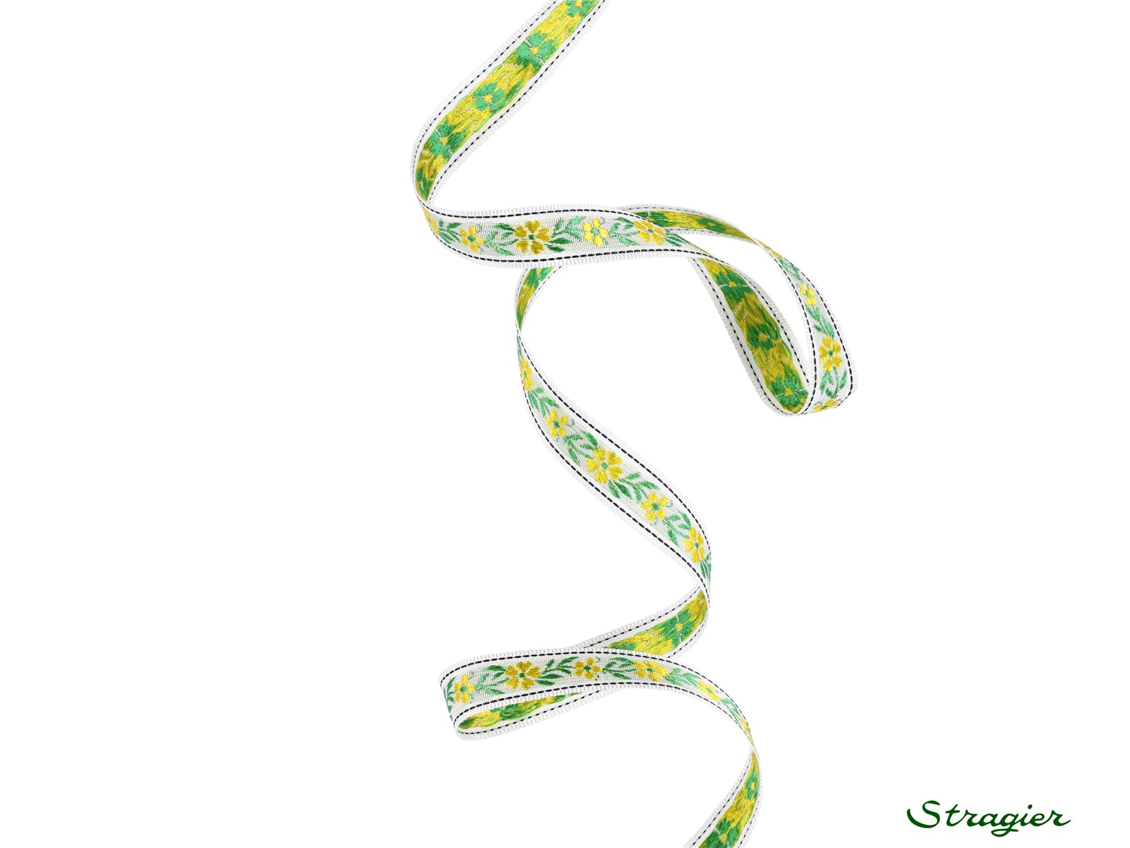 Woven Ribbon - Lina - Jaune - 10 mm