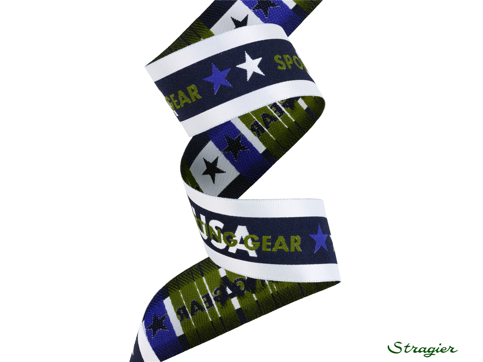 Woven Ribbon - USA - Marine-Kaki - 32 mm