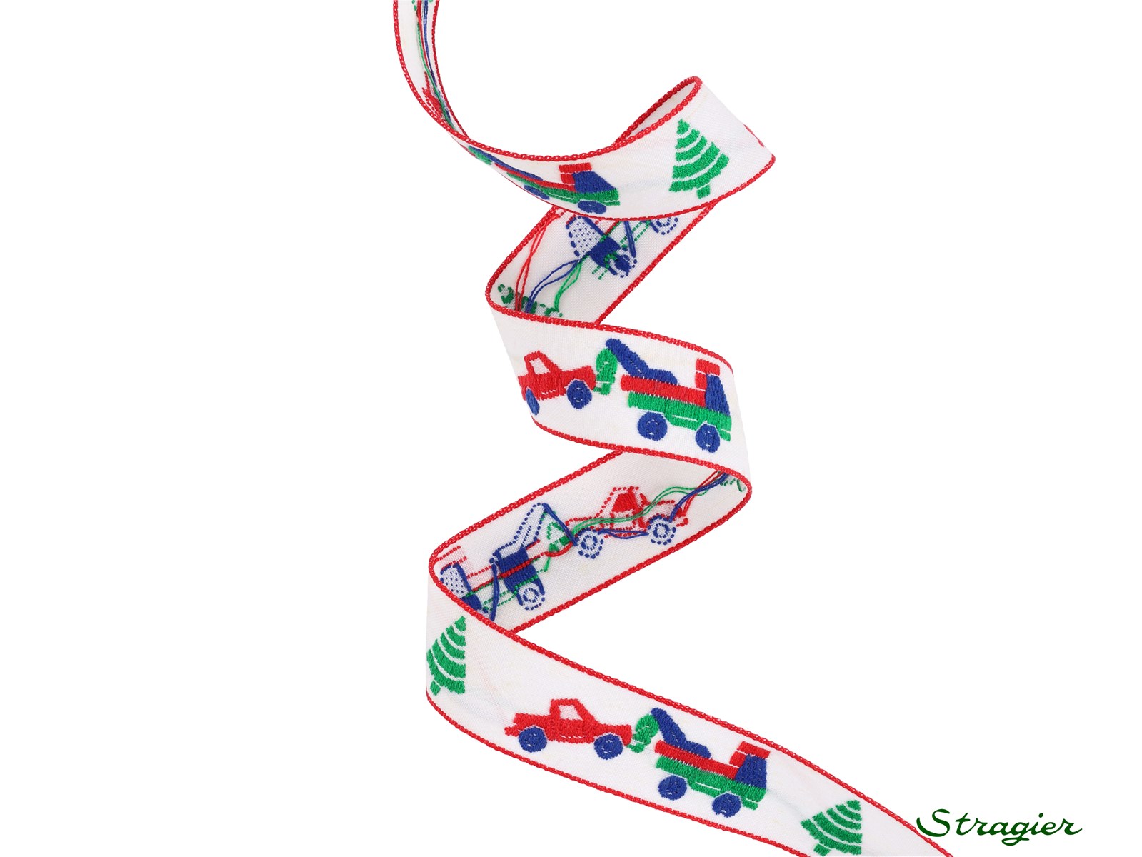 Woven Ribbon - Martin - Rouge-Bleu - 20 mm