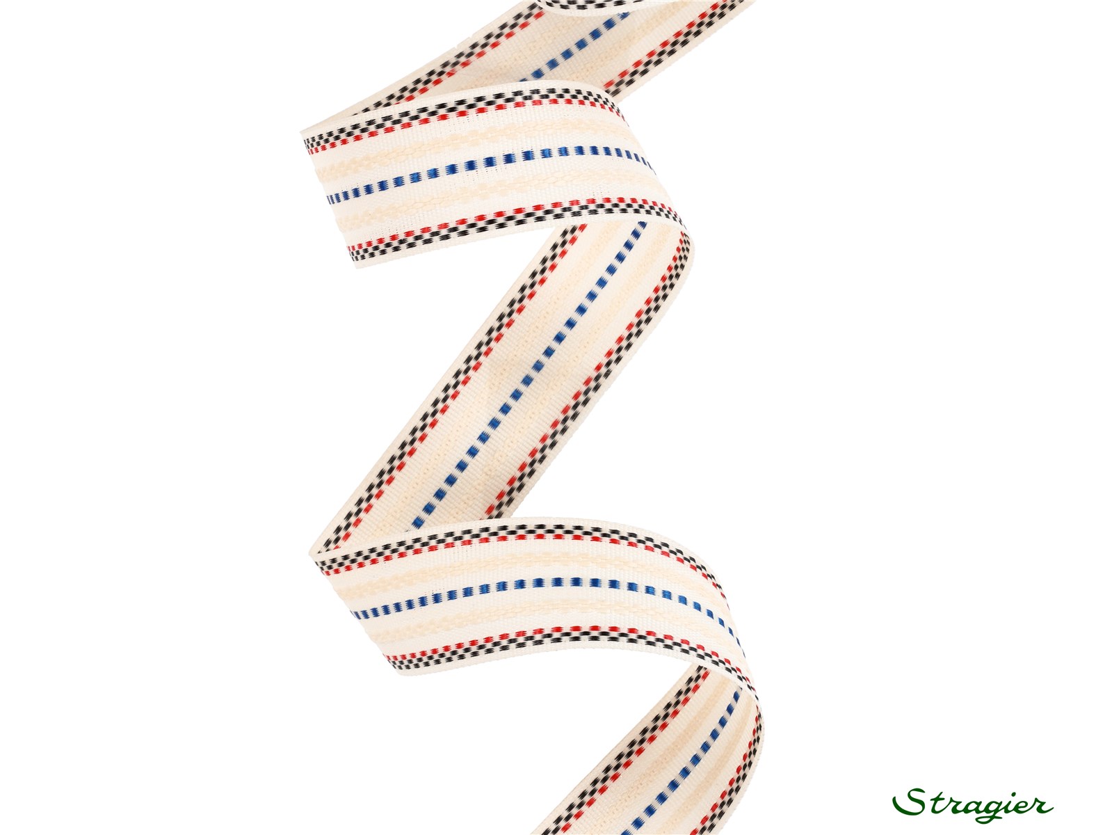 Galon tissé - Synthétique et Viscose - Lewis - Crème - 25 mm