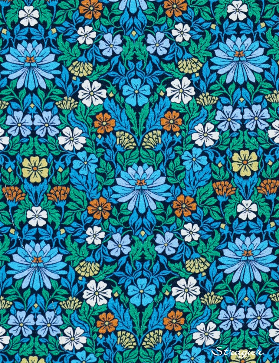 Liberty Silk Crepe de Chine - Moon Flower - C
