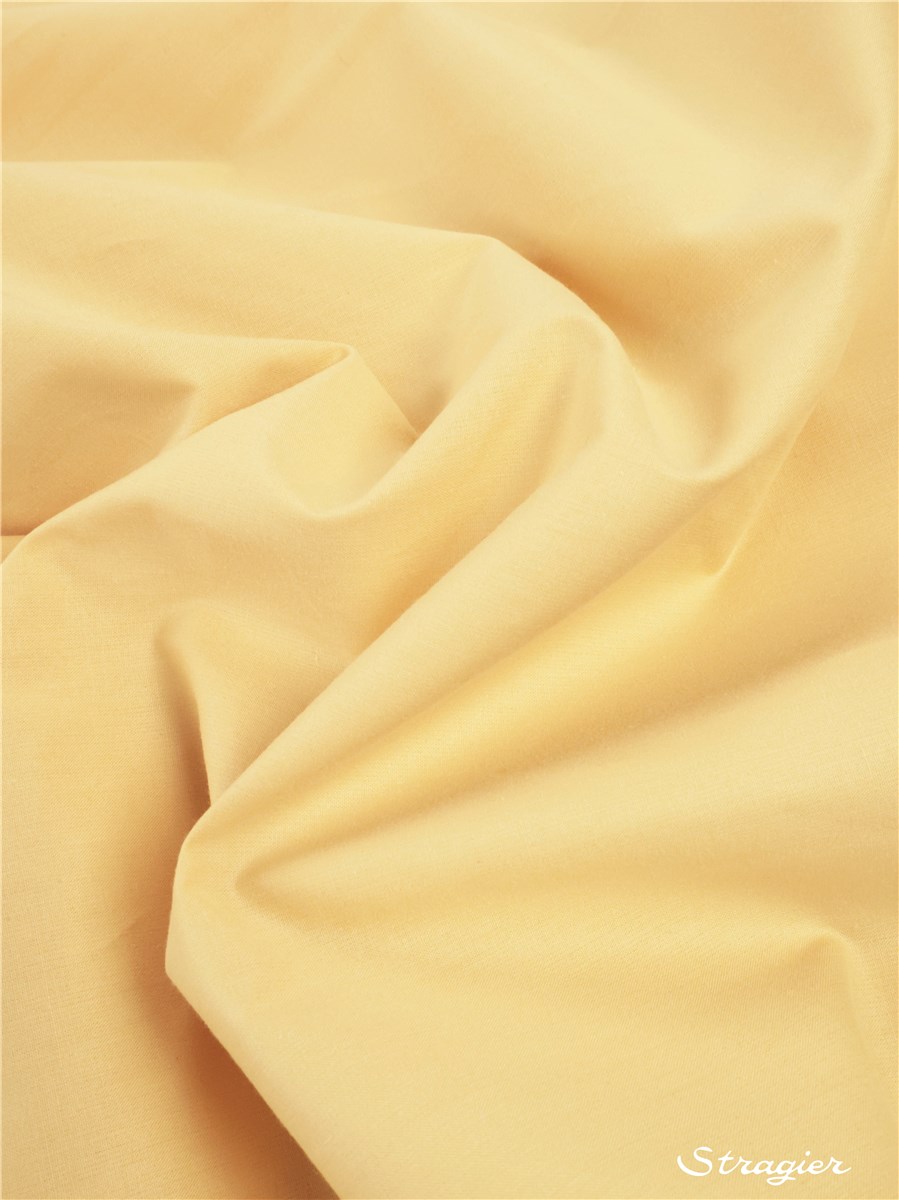 Cotton Percale - Plain - Jaune Pale - 240 cm