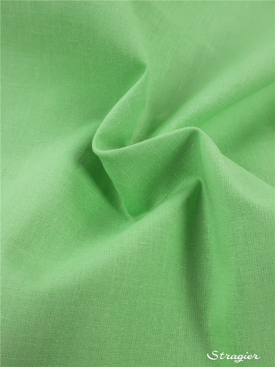 Cotton Percale - Plain - Vert Prairie - 185 cm
