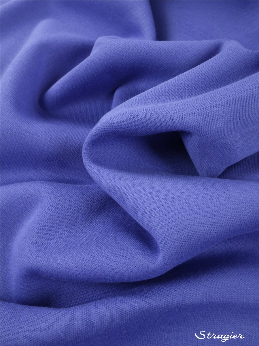 Knitted Fabric - Sweatshirt - extra quality - Plain - Bleu Violette