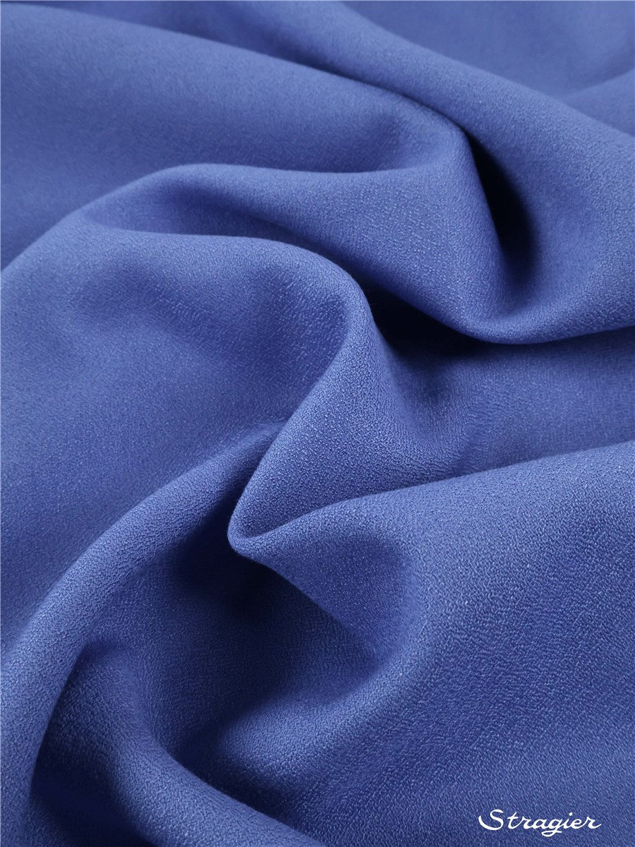 Crêpe Viscose Soft - uni - Bleu Violette