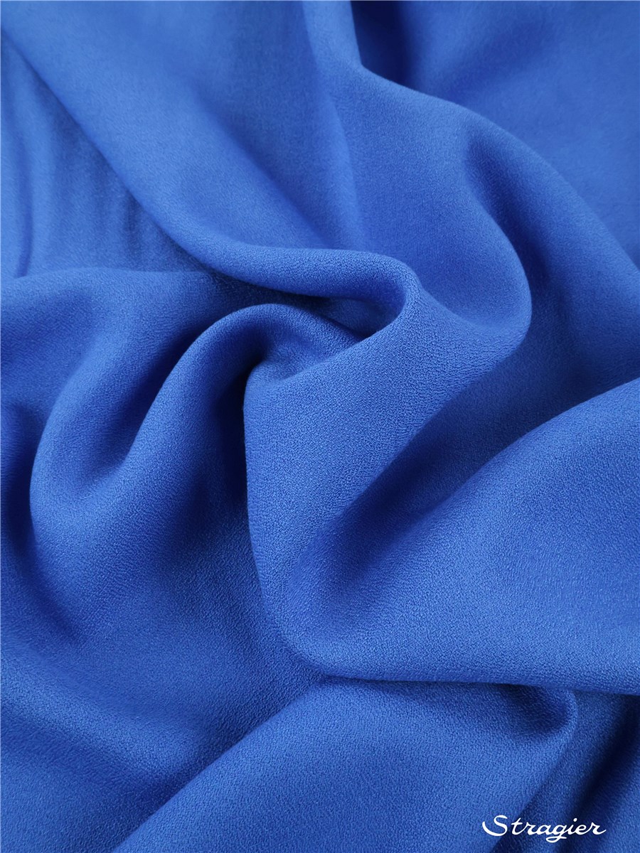 Crêpe Viscose Soft - uni - Bleu Cobalt 