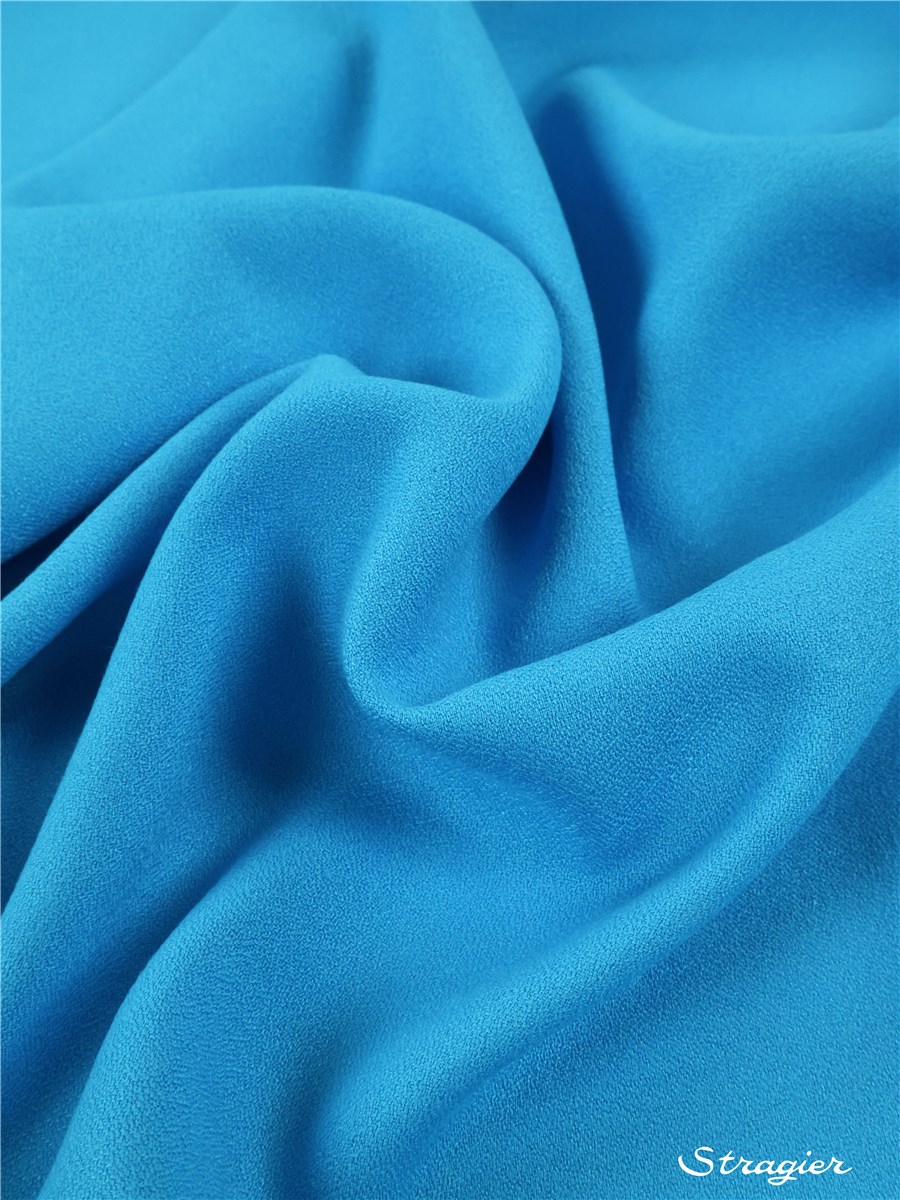 Crêpe Viscose Soft - uni - Bleu Malibu