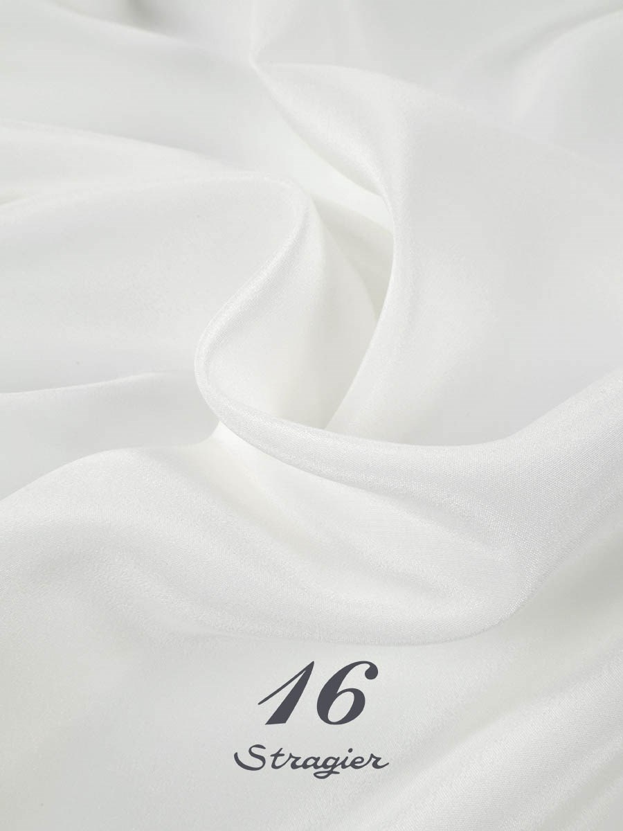 Crepe de Chine - Plain - Porcelaine Stragier