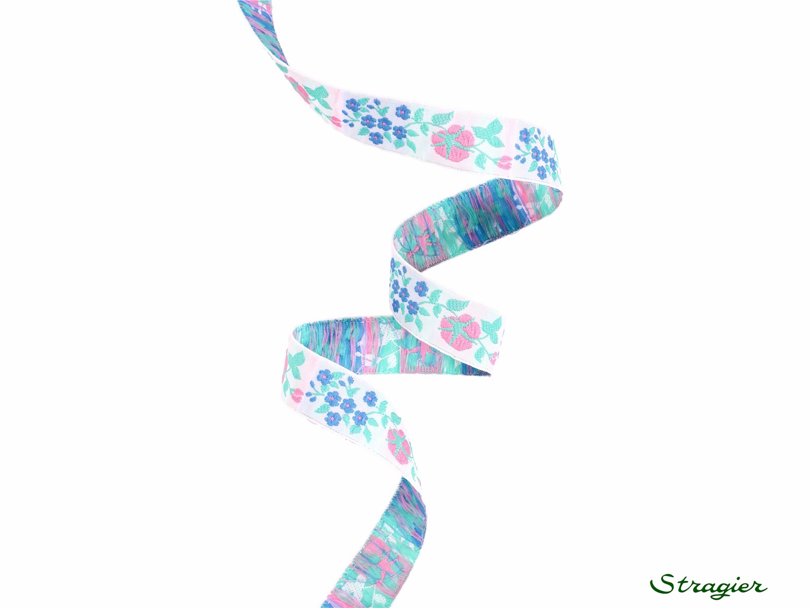 Woven Ribbon - Flora - Rose Pâle - 15 mm