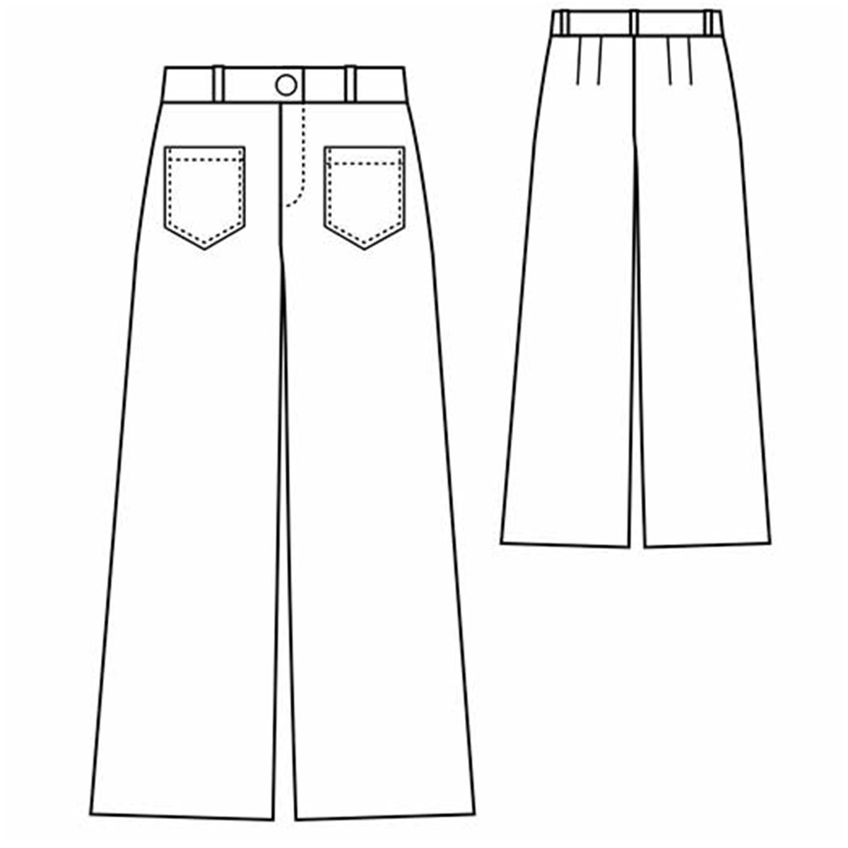 Patron République du Chiffon - Pantalon Gaston - - EU 34-46