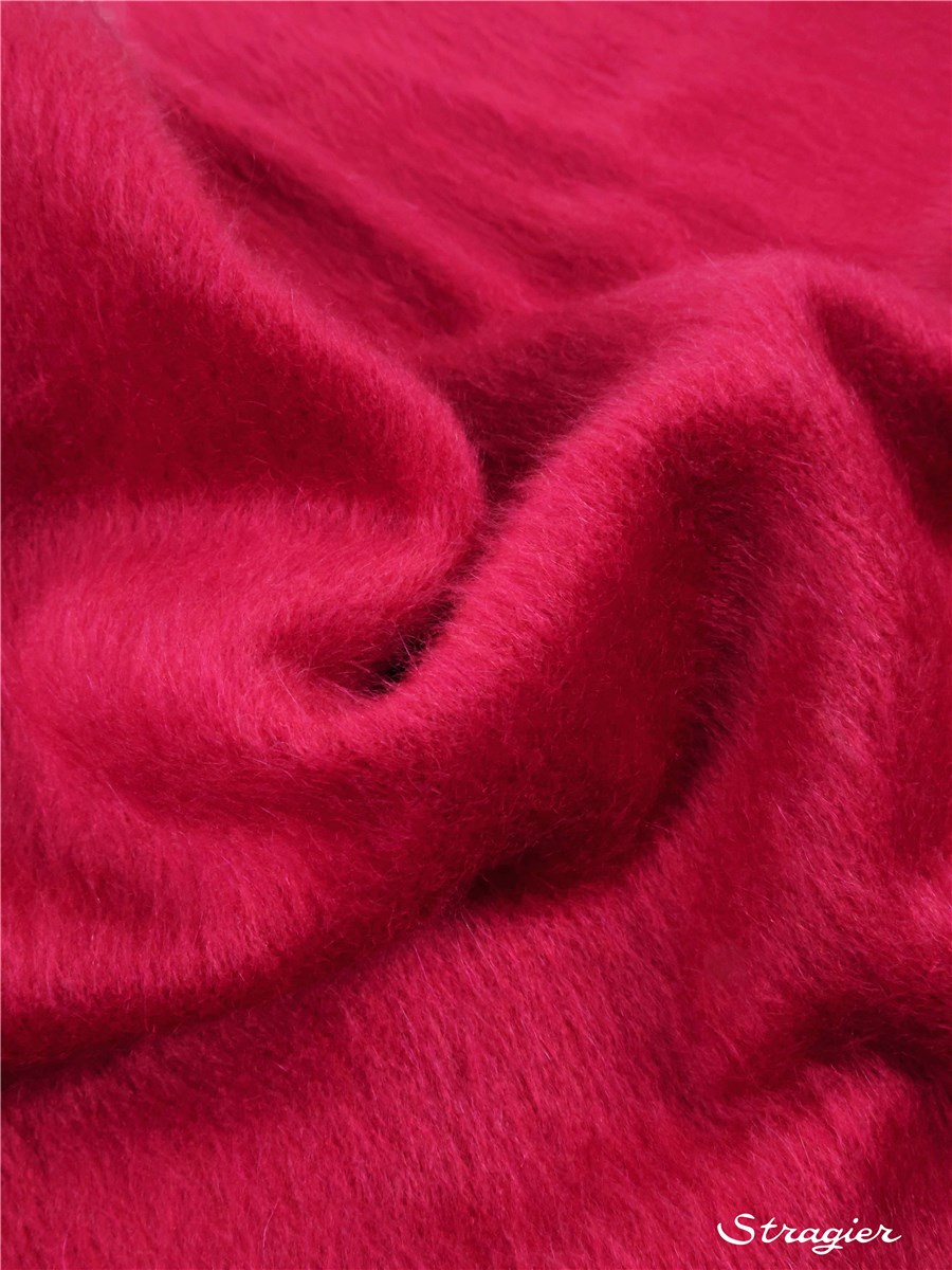 Velours de laine Alpaga - Uni - Fuchsia