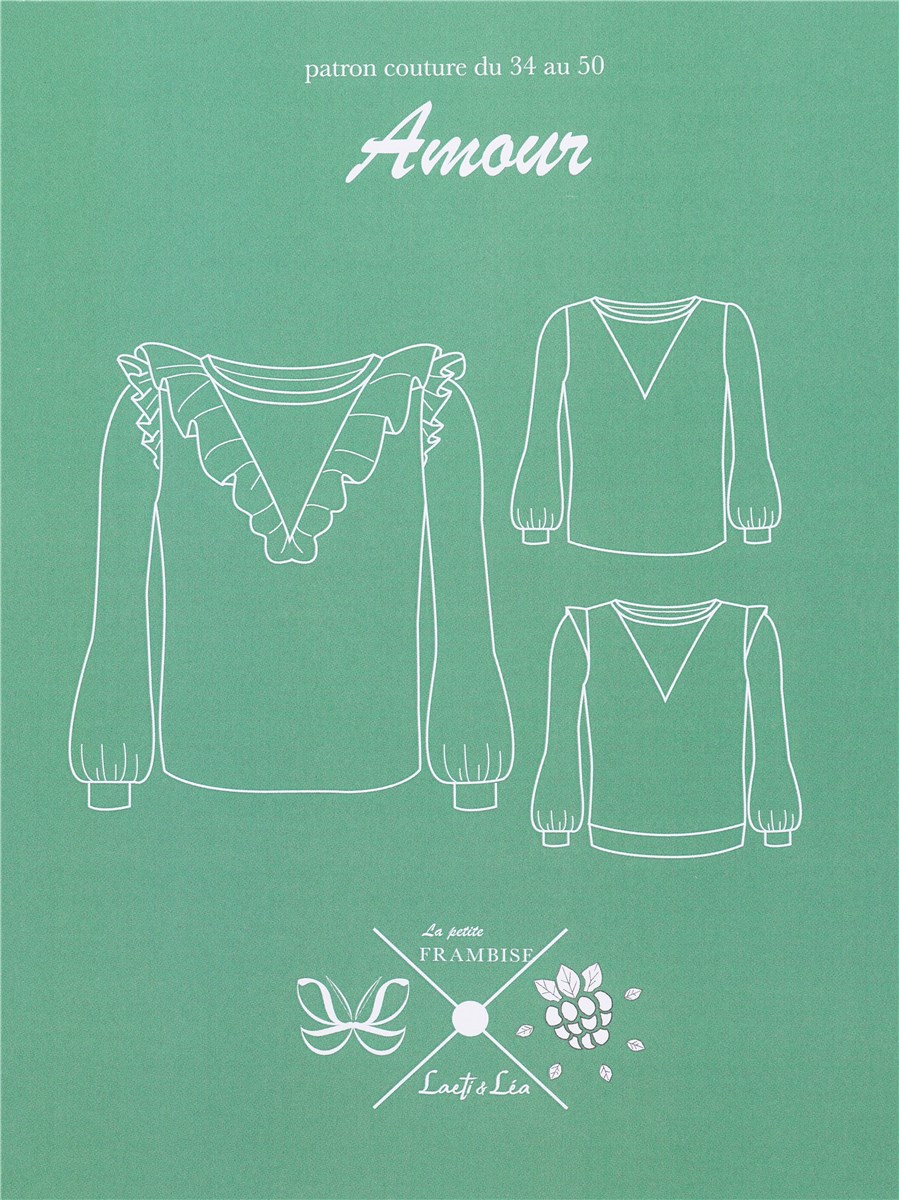 Patron La Petite Frambise - Pull Amour -  - EU 34-50 