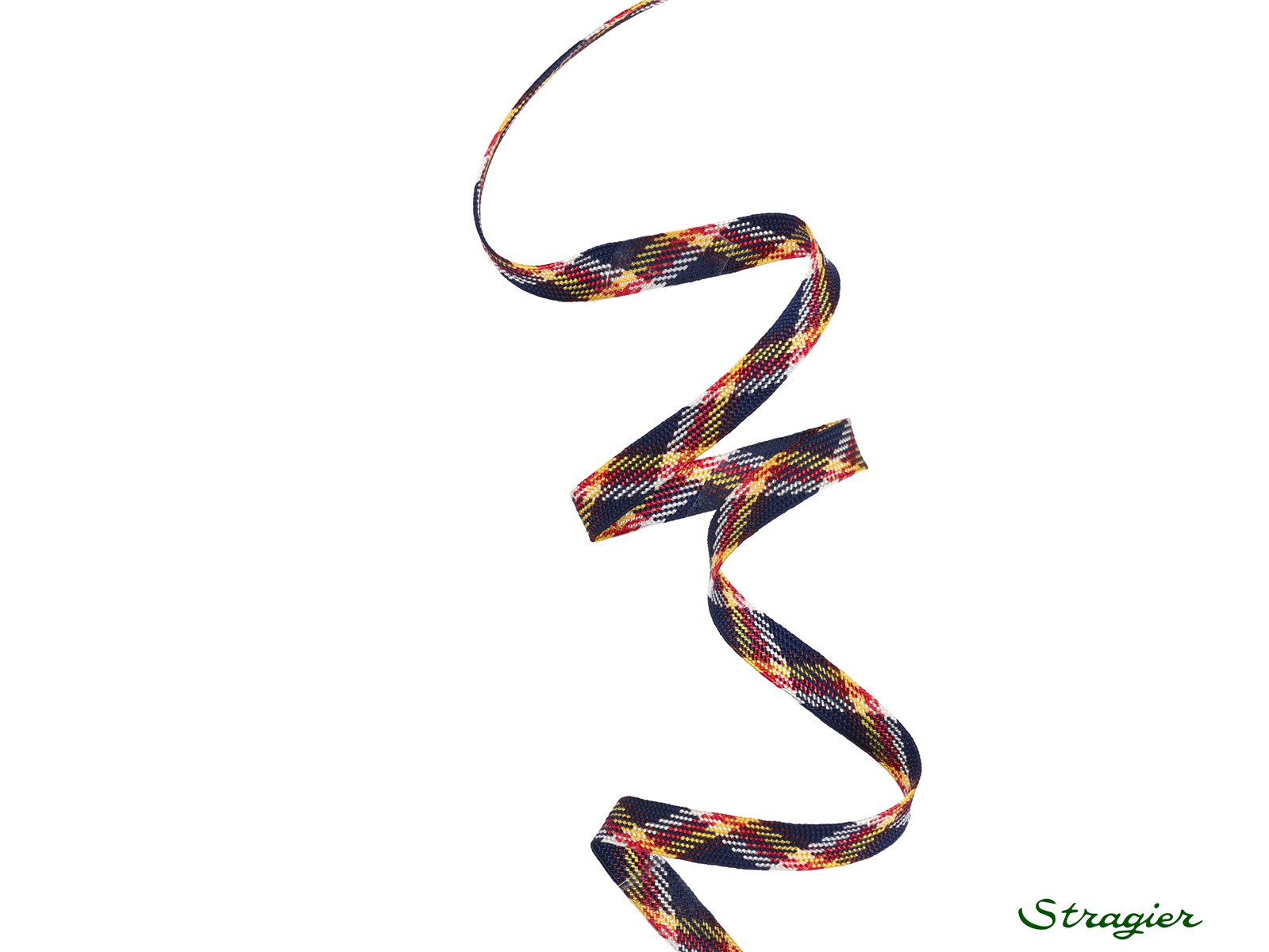 Galon tissé - Sorcha - Marine-Jaune - 8 mm