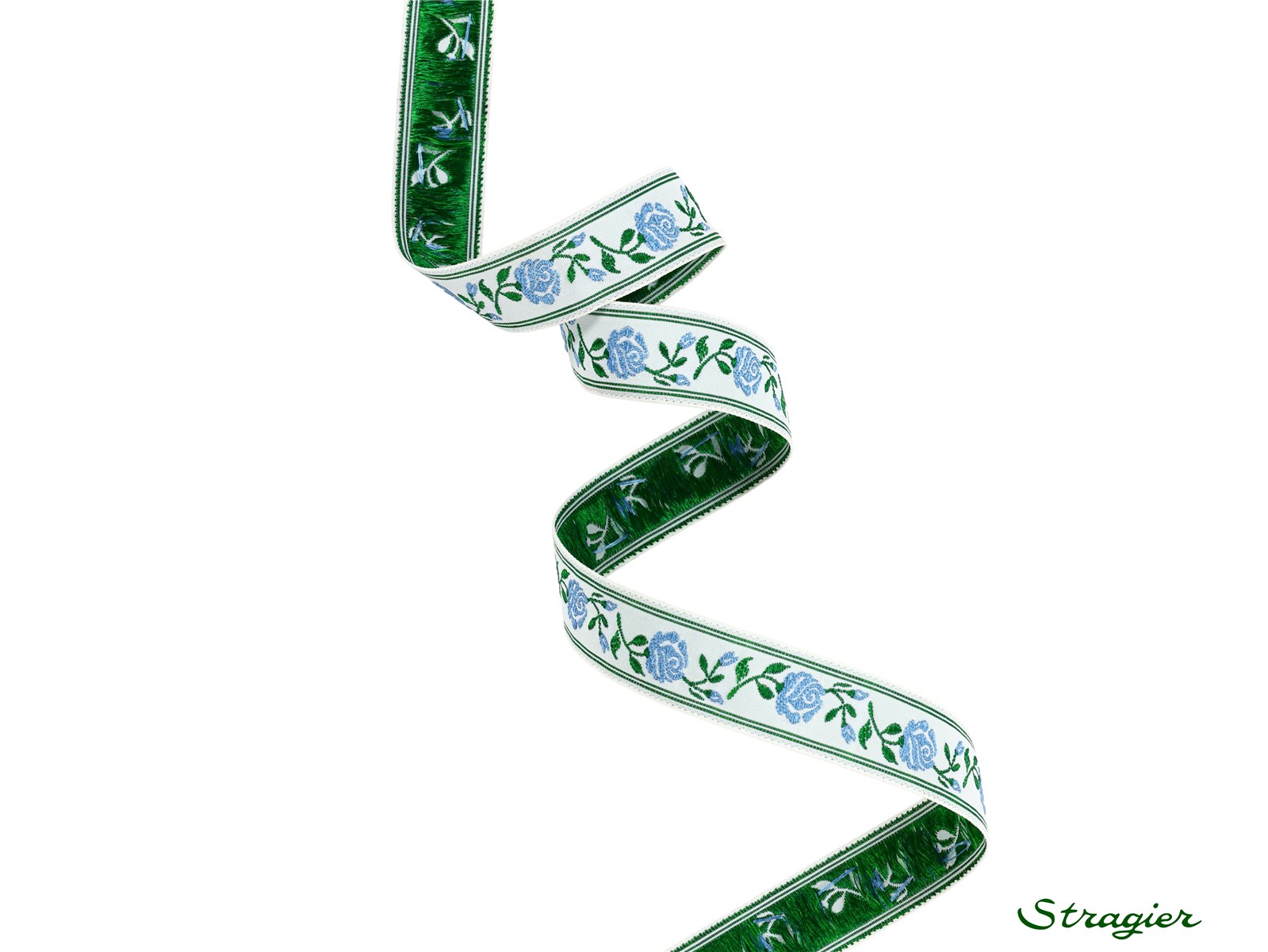 Woven Ribbon - Isabella - Bleu Jeans - 15 mm