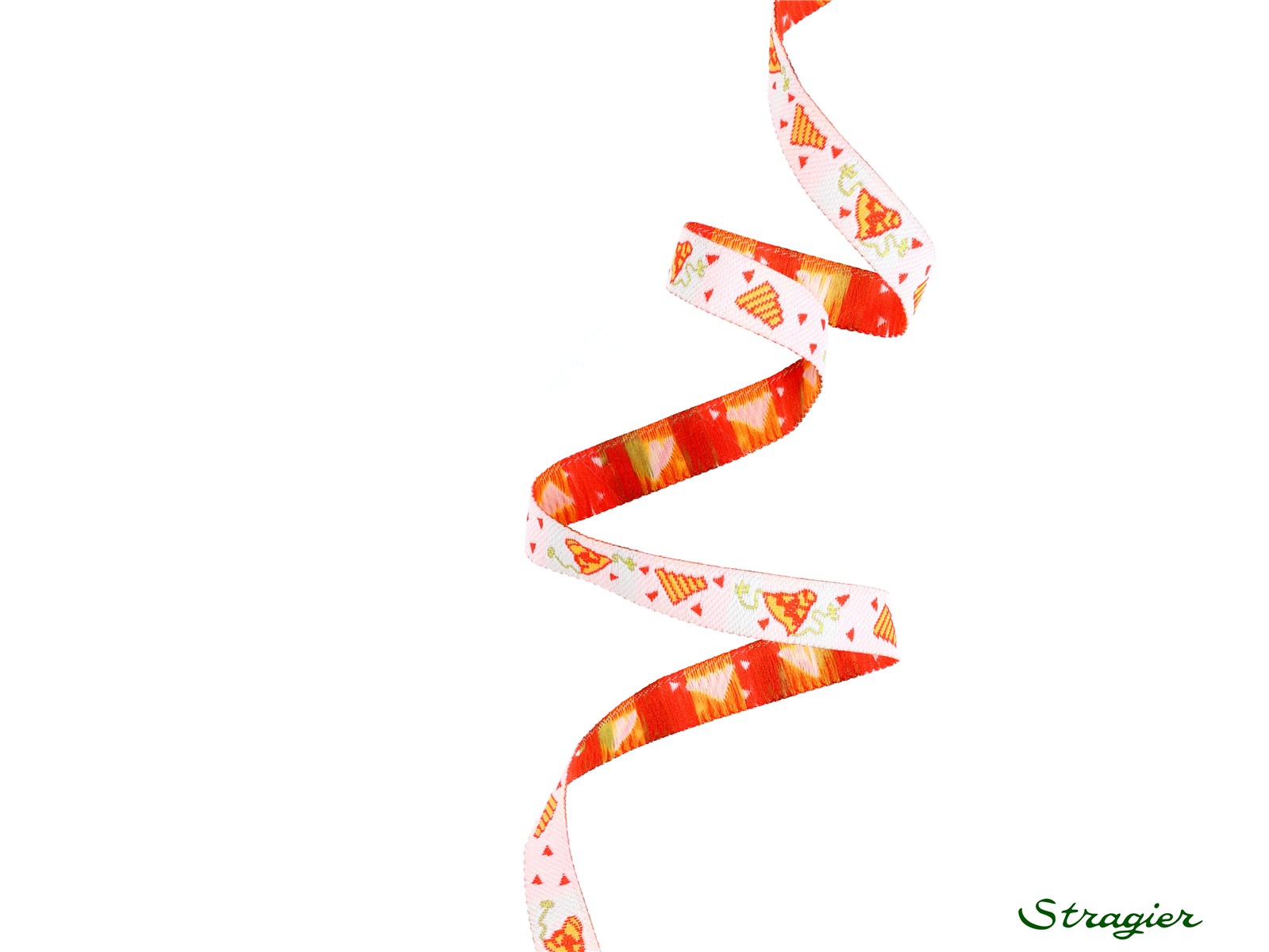 Woven Ribbon - Fizzy - Jaune-Orange - 10 mm