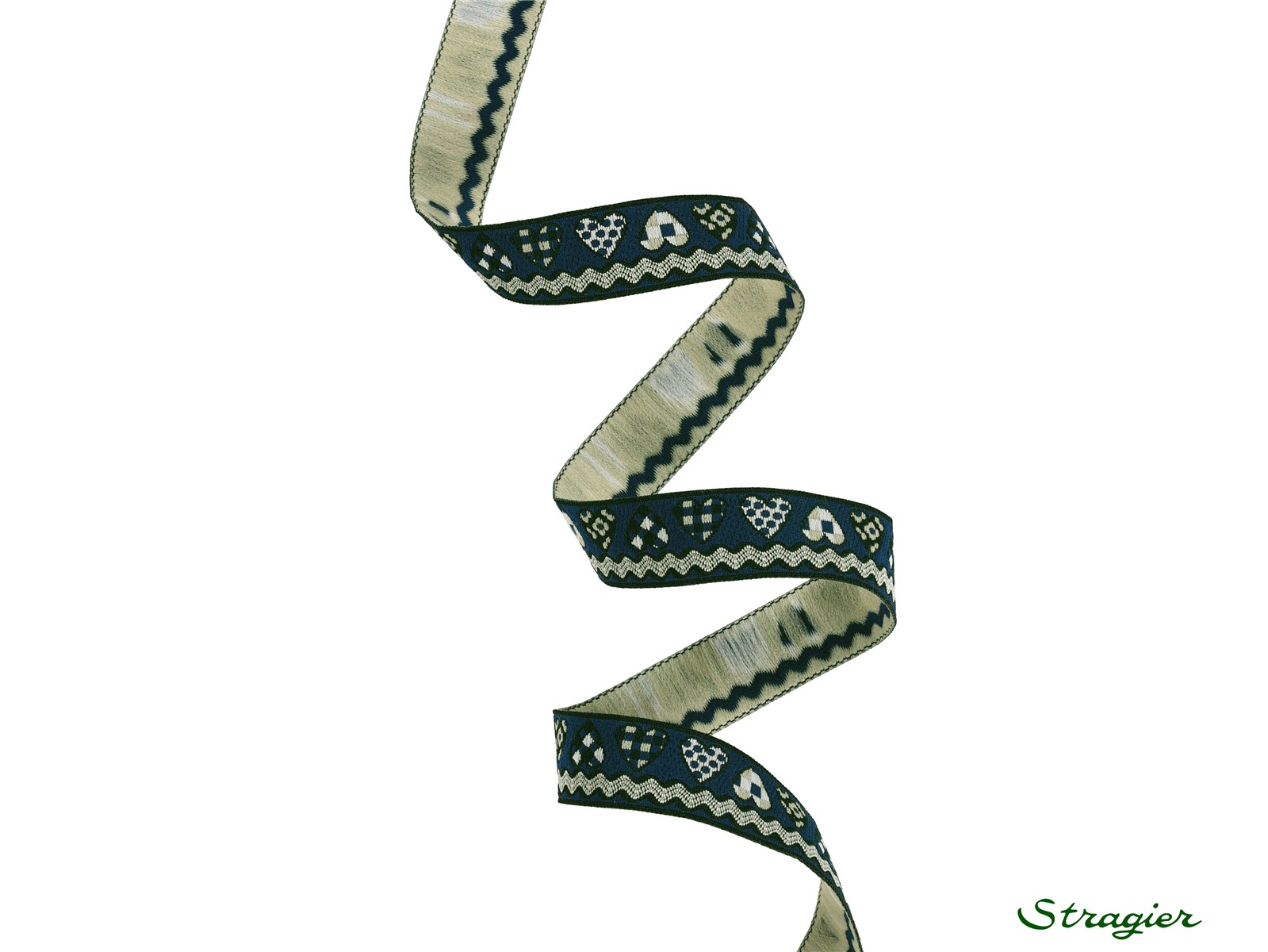 Woven Ribbon - Tahia - Marine - 15 mm