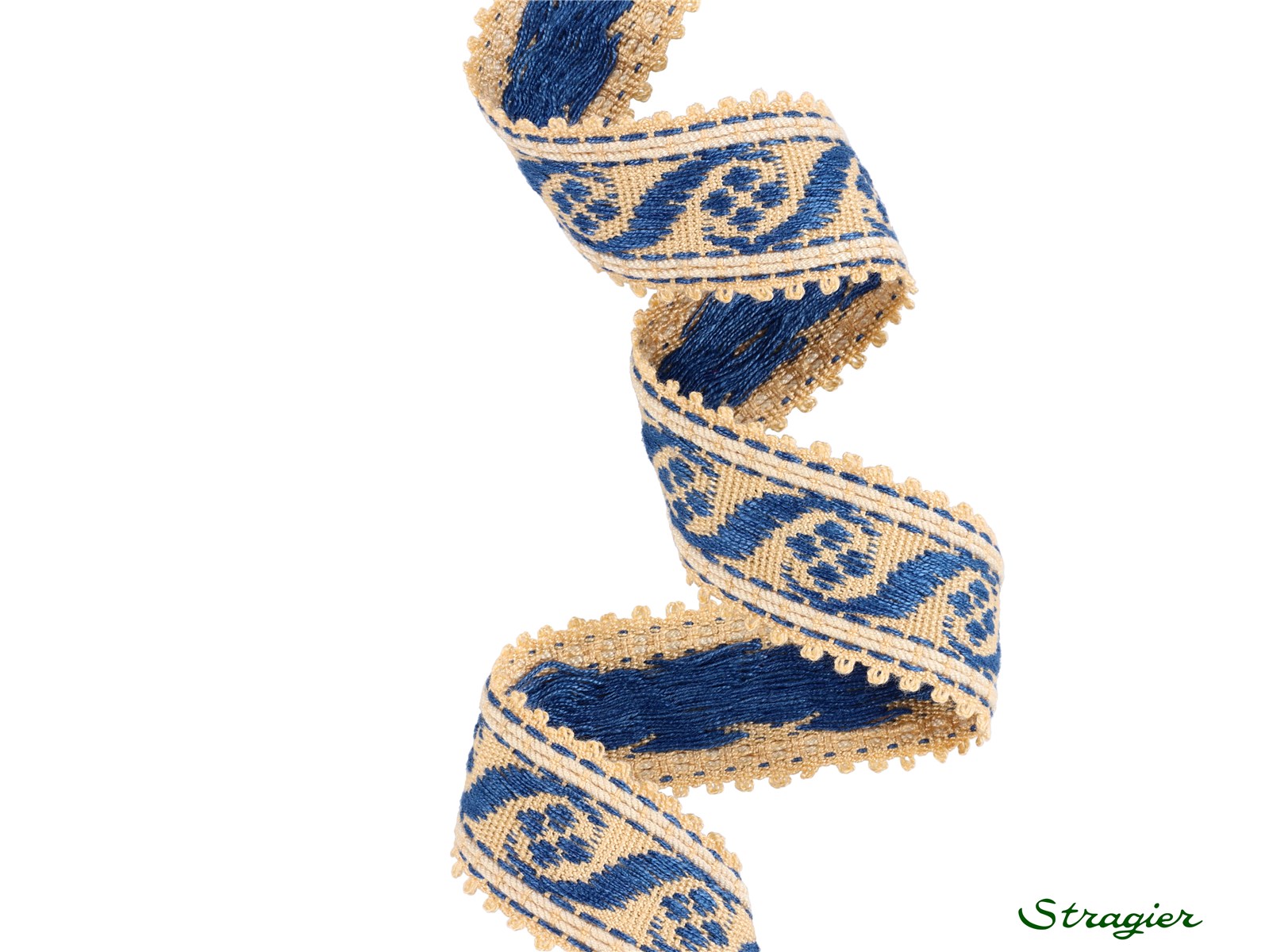 Woven Ribbon - Pure Cotton - Bianca - Vanille-Jeans - 32 mm