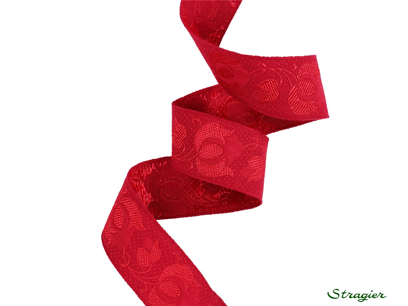 Woven Ribbon - Anastasia - Rouge Framboise - 30 mm
