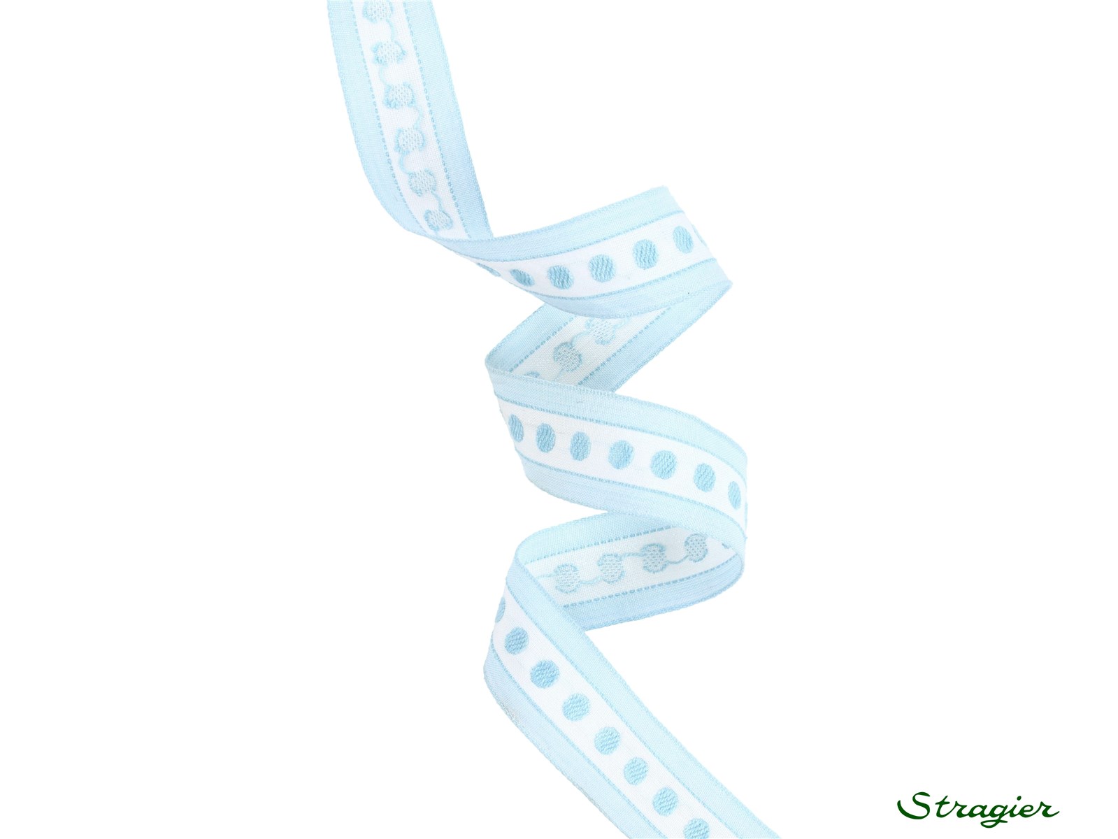 Galon Tissé pur Coton - Annie - Bleu Ciel - 20 mm