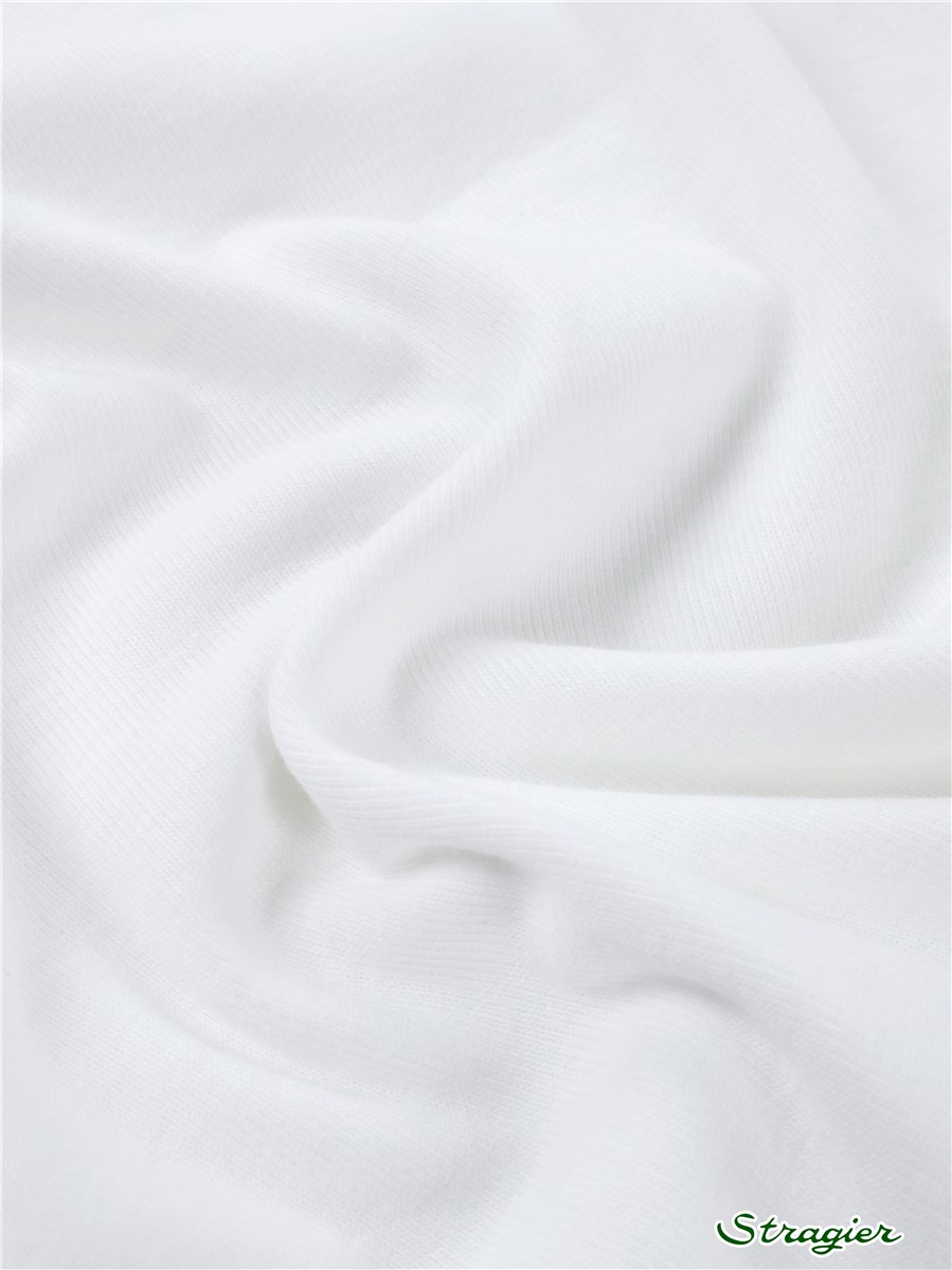 Pur Coton - Côte 1x1 - tubulaire - uni - Blanc - 2x75 cm