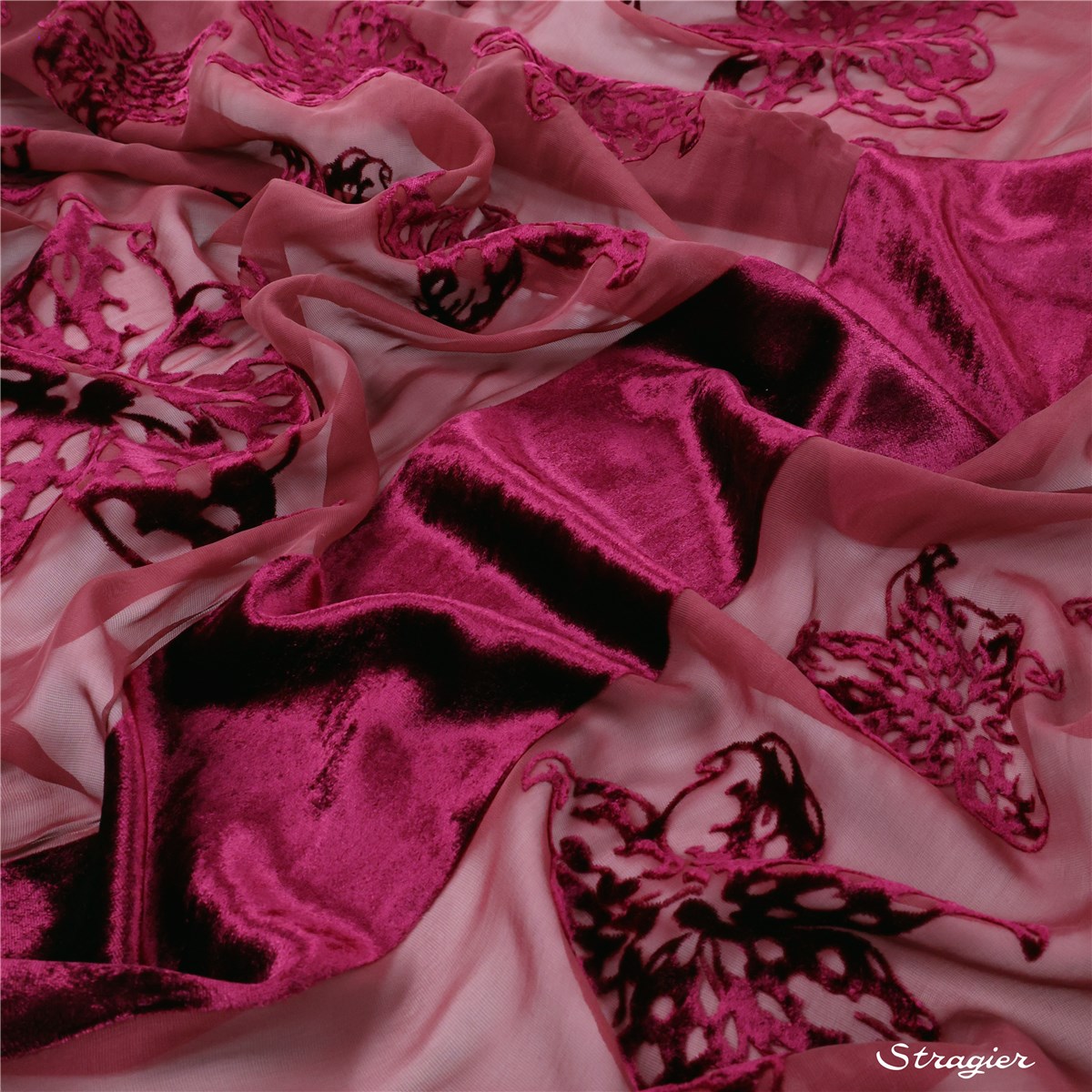 Silk Velvet - Burn Out - Lisa - Bordeaux