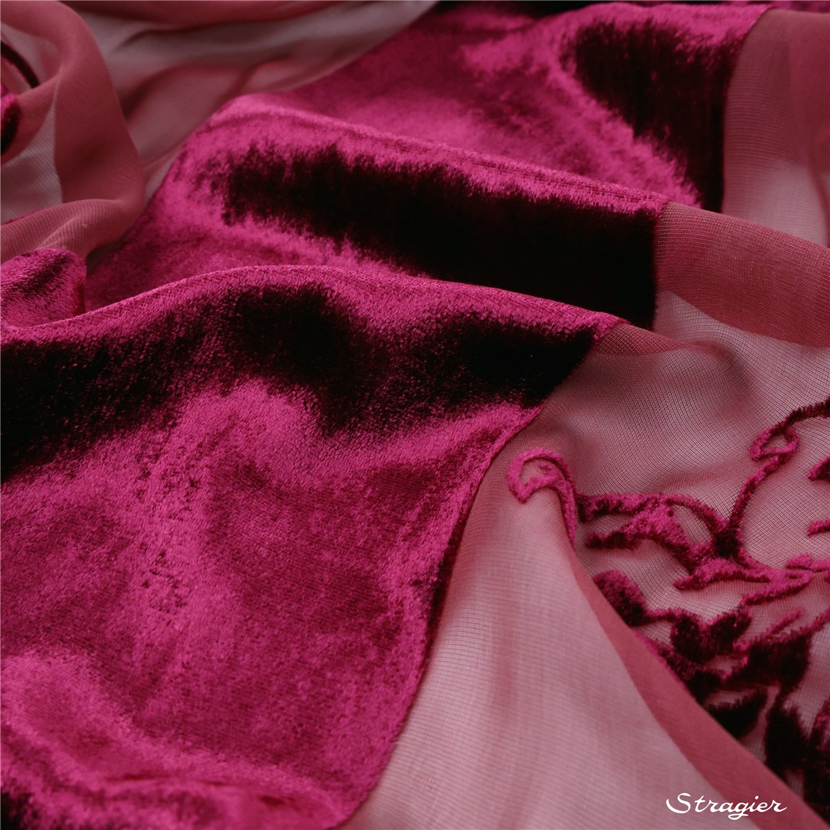 Silk Velvet - Burn Out - Lisa - Bordeaux