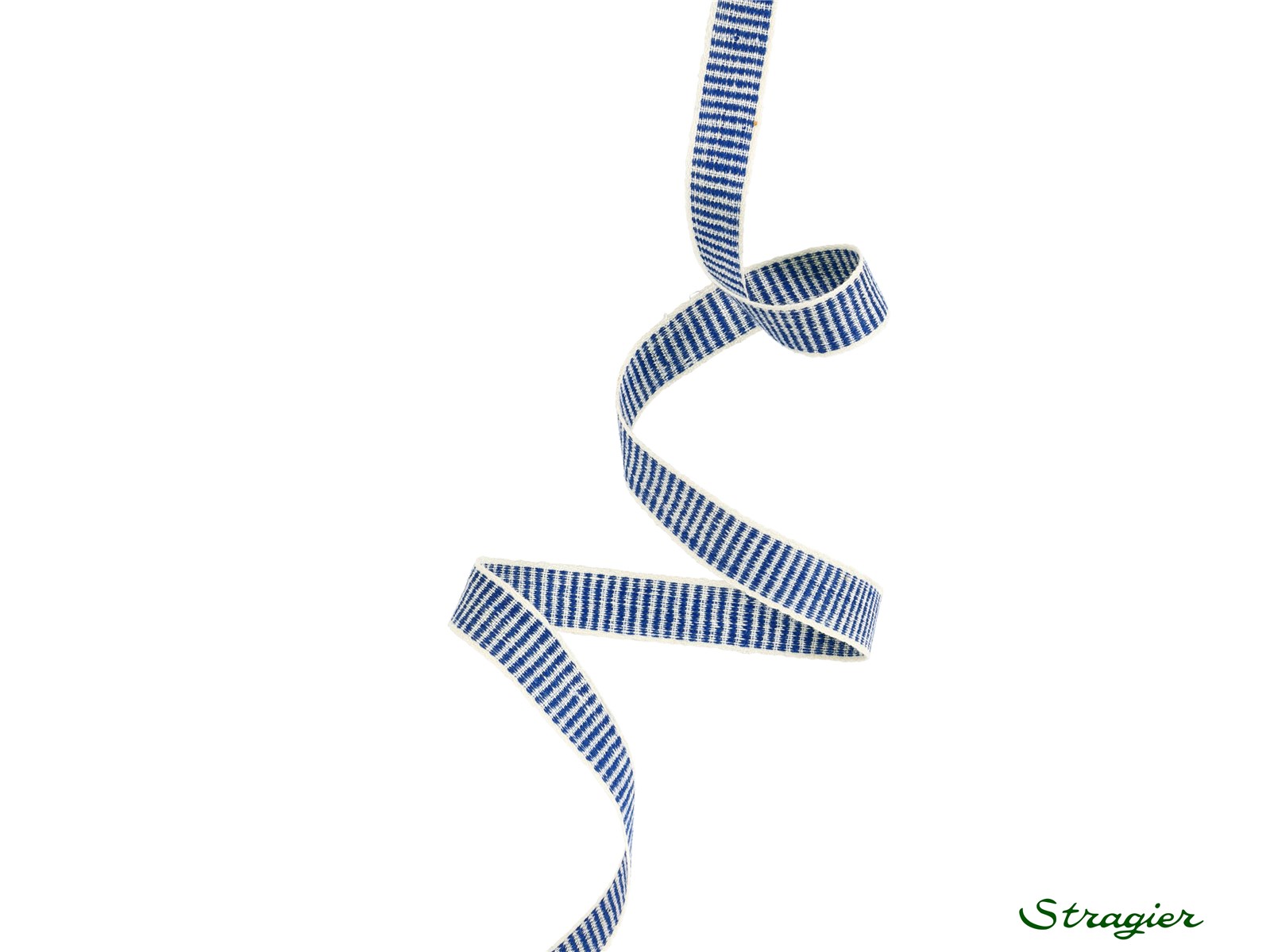 Woven Ribbon - Pure Cotton - Maputo - Cobalt - 10 mm