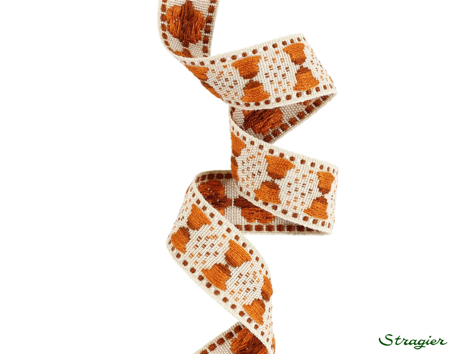 Woven Ribbon - Belle - Rouille - 28 mm