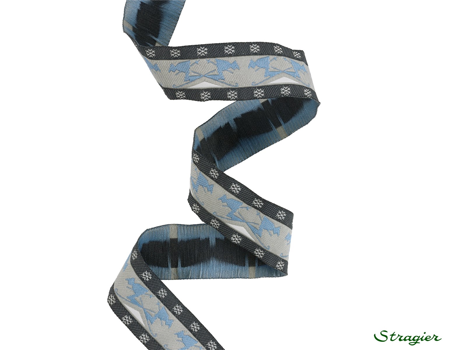 Woven Ribbon - Snow Adventure - Gris-Ciel - 25 mm