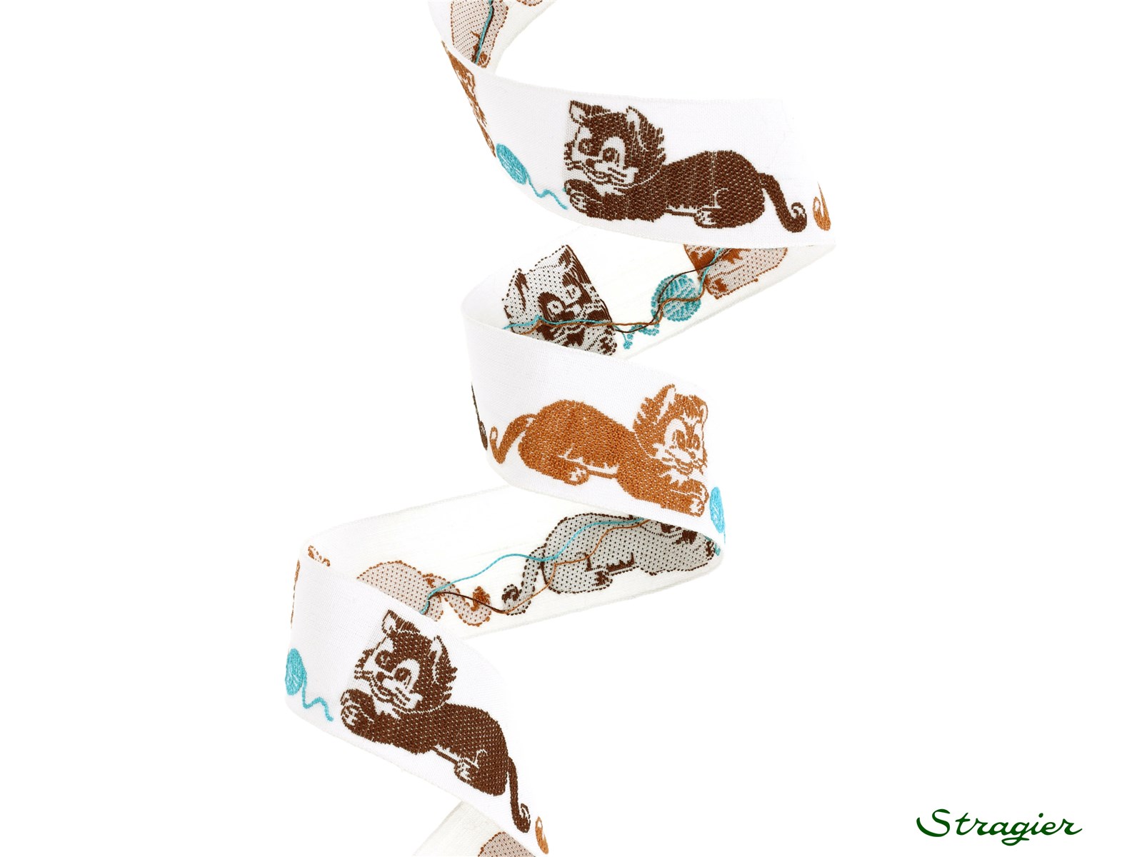 Woven Ribbon - Pure Cotton - Félix - Brun-Rouille - 25 mm