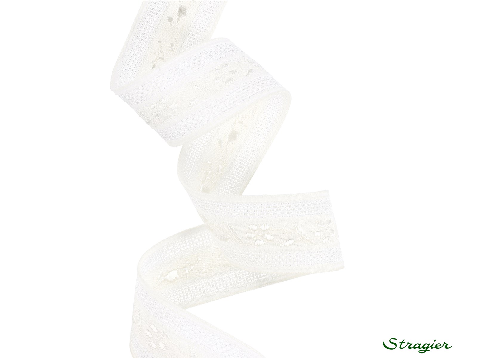 Woven Ribbon - Isadora - Ivoire - 32 mm
