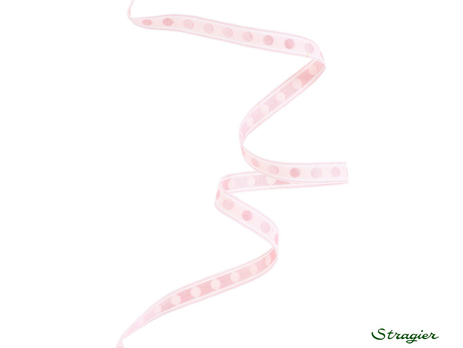 Galon Tissé pur Coton - Isis - Rose pâle - 8 mm