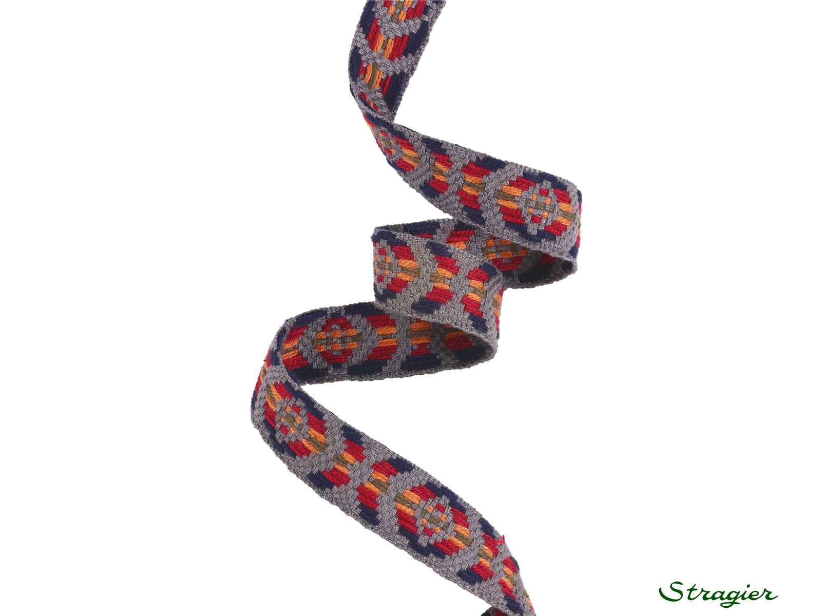 Galon Tissé pur Coton - Otto - Multicolore - 20 mm