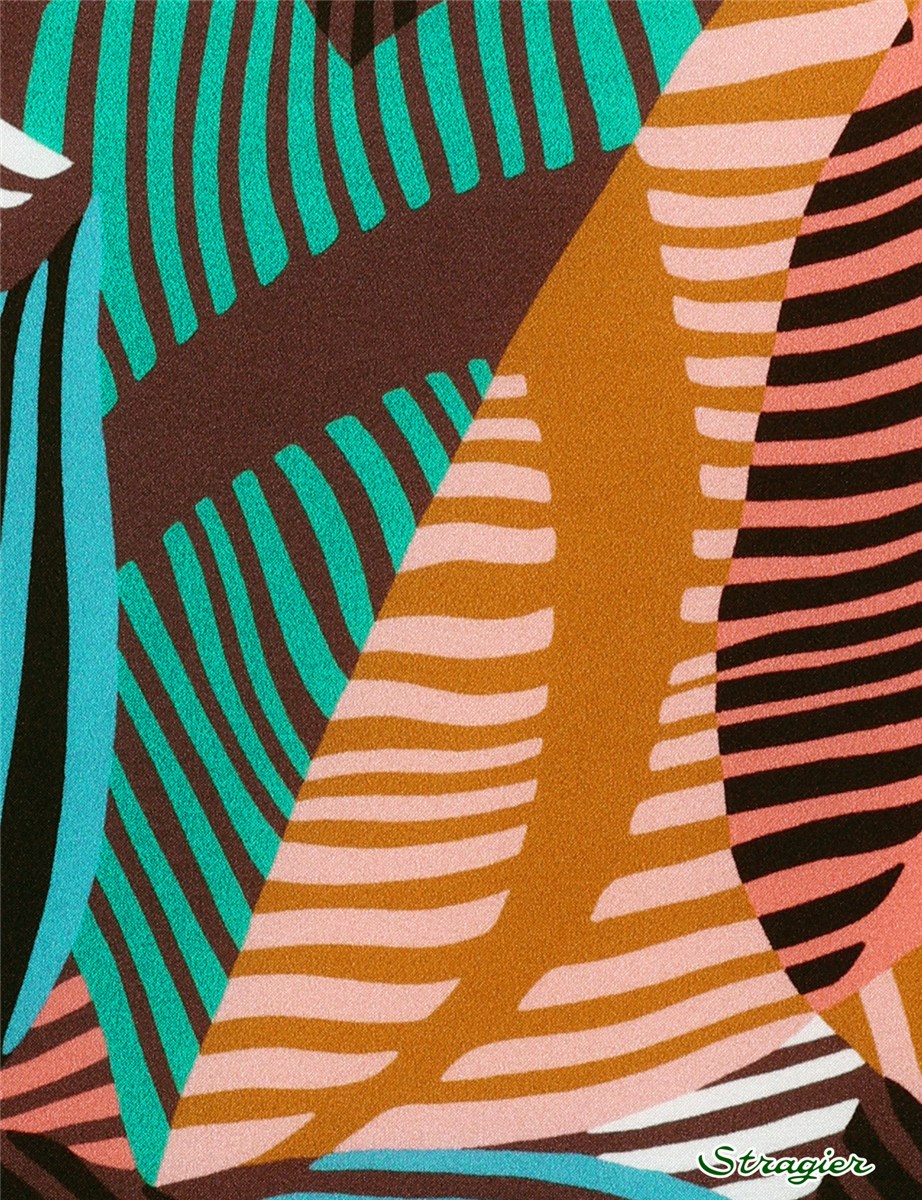 Liberty Silk Satin - Tumbling Wilde - Chocolat